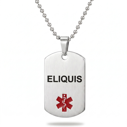 Collier Médical Eliquis