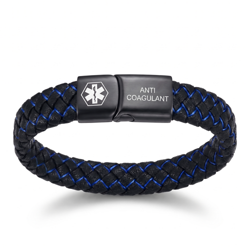 Bracelet Médical Anticoagulant pour hommes