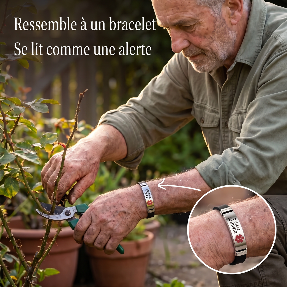 Bracelet Médical pour Diabète