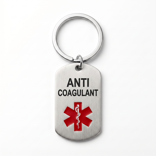 Porte-clés Anticoagulant Argent