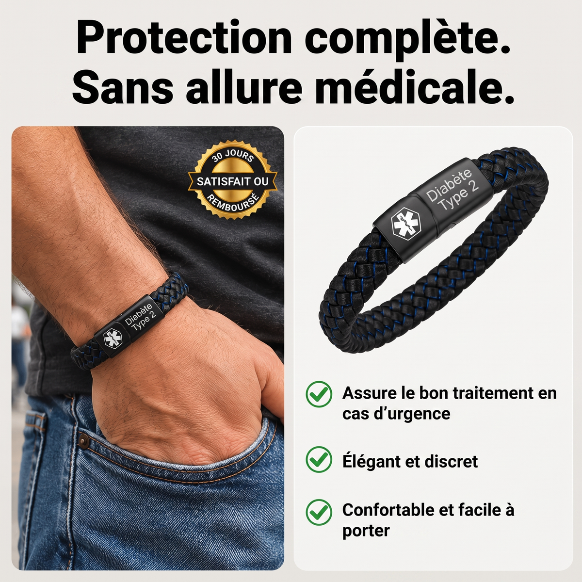Bracelet Médical pour Diabète