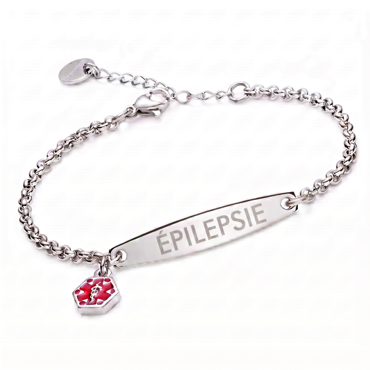 Bracelet médical épilepsie
